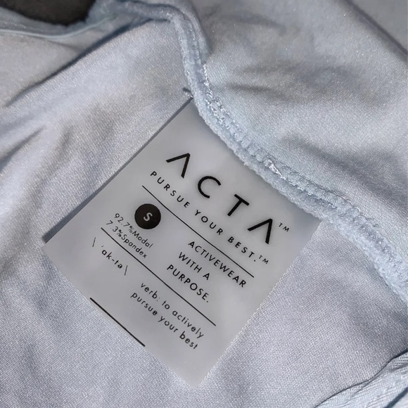 ACTA Double Tie Tank Top - Icy Blue - Picture 5 of 5